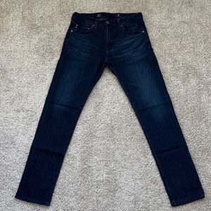 AG Adriano Goldschmied “Tellis” Men's Deep Indigo Slim Jeans